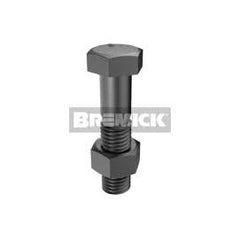 Bremick - Grade 8 UNF Bolt & Nut Black 3/4" x 5 1/2" (Box of 10)