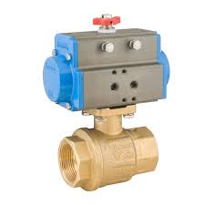 AIP - Ball Valve Brass F & F Actuated Double Acting Electric V AC BSPT - 1/2" | 25-015-008 | BBVEA15