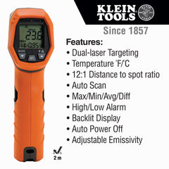 Klein Tools - Dual Laser Infrared Thermometer | A-IR5