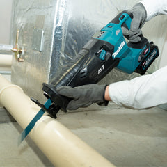 Makita - 40V Max Brushless Orbital Recipro Saw - Includes 2 x 4.0Ah Batteries Single Port Rapid Charger & Carry Case | JR002GM201