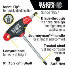 Klein Tools - 10PC 6" SAE J-MAN TH SET STND | A-JTH610E