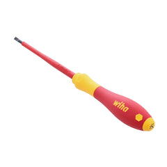 Wiha - Screwdriver, Slotted 3.5mm x 100mm, Softfinish, VDE 1000V Insulated | WH-38365