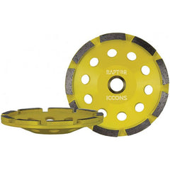 ICCONS® - Single Row 178mm Grinding Cup Yellow | IGSR178