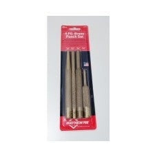 Dawn Tools - Mayhew - 4 Pc Brass Kit Assorted Tools (Incl3/8" Drift, 1/4" Solid, 1/4 & 3/8" Pin Punches) - Made In Usa | 62277-Mhw