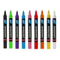 Precision Specialty Tools - Marker Industrial Markpaint 2-4mm Nib White Card of 3 Markal | MK975W3