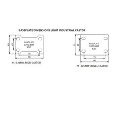 Richmond Rolling Solutions - S4356 HT480 SWIVEL S/STEEL DUROLITE | 061SSIS4356