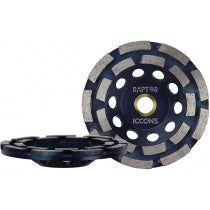 ICCONS® - Double Row 125mm Grinding Cup Blue | IGDR125