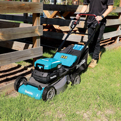 Makita - Direct Connection Brushless Self-Propelled 534mm (21") Lawn Mower Kit Heavy Duty Steel Deck - Includes PDC1200A02 | LM001CX3