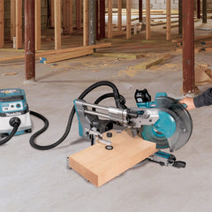 Makita - 40V Max Brushless AWS 260mm (10") Slide Compound Mitre Saw - Includes 2 x 4.0Ah Batteries & Single Port Rapid Charger AWS Receiver Sold Separately (198901-5) | LS004GM201