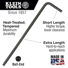 Klein Tools - 9-PCE L-STYLE BALL-END HEX-METRIC | A-BLMK10