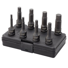 ITM - M7 IMPACT IN HEX SOCKET SET, 1/2" DRIVE, 8PCS, 1/4 - 3/4" | M7-MB44008S
