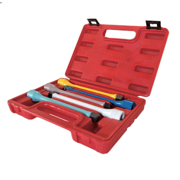 ITM - M7 IMPACT TORQUE EXTENSION BAR, 5 PIECE SET, 1/2" DR, (65, 80, 100, 120 & 140FT/LB) | M7-ME4050