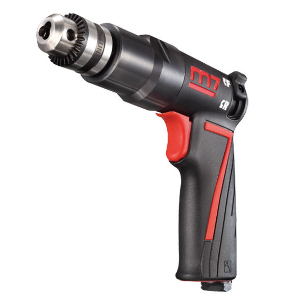 ITM - M7 MINI AIR DRILL, PISTOL STYLE, 1/4" CHUCK, REVERSIBLE, KEY CHUCK, 1600 RPM | M7-QE323