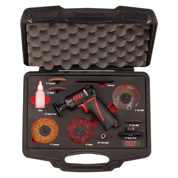 ITM - M7 2"/3" MINI HIGH SPEED SANDER, 11 PIECE KIT, PISTOL STYLE,18000 RPM | M7-QP212N
