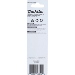 Makita - Screwdriving Accessory Impact-X Sq2 x 89mm Driver Bit - 1Pc | A-96855