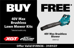 Makita Redemption Offer 202609A - 40V mower kits