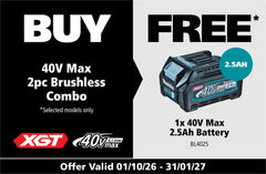 Makita Redemption Offer 202610A - 40V 2pc combo