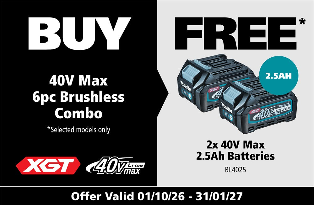 Makita Redemption Offer 202610A - 40V 6pc combo