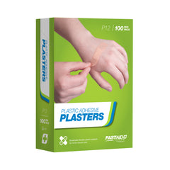FastAid - P12 Adhesive Plasters Plastic 72 x 19mm 100pk | P12