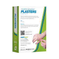 FastAid - P12 Adhesive Plasters Plastic 72 x 19mm 100pk | P12