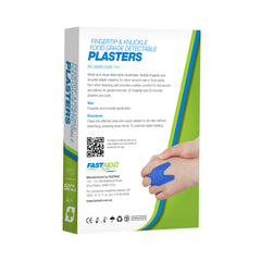 FastAid - P15 Food Grade Plasters Metal and Visual Detectable Fingertip and Knuckle 50pk | P15