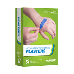 FastAid - P14 Food Grade Plasters Metal and Visual Detectable 100pk | P14