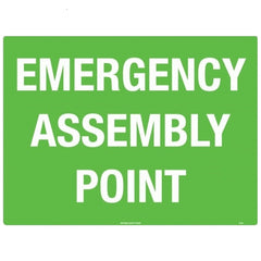 FastAid - Emergency Assembly Point Sign 600 x 400mm | SE010A-POLY