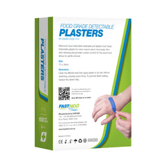 FastAid - P14 Food Grade Plasters Metal and Visual Detectable 100pk | P14