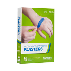 FastAid - P3 Food Grade Plasters Metal and Visual Detectable 50pk | P3