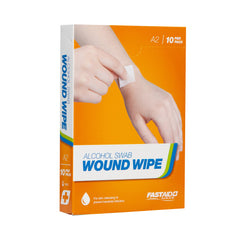 FastAid - A2 Wound Wipe Alcohol Swab 10pk | A2