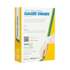 FastAid - D9 Gauze Swabs 7.5 x 7.5cm 15pk | D9