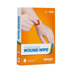 FastAid - A4 Wound Wipe Povidone Iodine Swab 10pk | A4