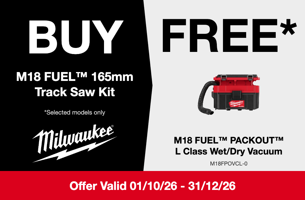 Milwaukee Redemption Offer Q4 2026 - Buy M18FPS55-602P, claim M18 FUEL PACKOUT L Class Wet/Dry Vacuum (M18FPOVCL-0)