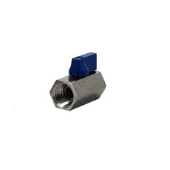 AIP - Ball Valve Brass F & F Mini General Purpose BSP - 1/4" | 25-081-004 | MBVF6