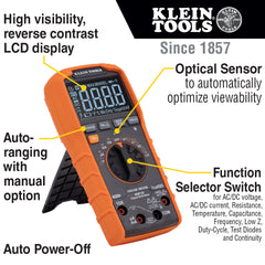 Klein Tools - 1000V 10A Acdc LOZ Trms Temp Cativ Meter | A-MM720