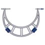 Spear & Jackson moore-wright-mw220-01-large-adjustable-external-micrometer-300-400mm