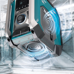 Makita - 40V Max Digital Bluetooth Jobsite Radio Also Compatible with 18V LXT & 12V Max CXT Batteries - Tool Only | MR007GZ