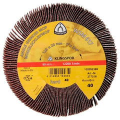 Klingspor - WSM617 Abrasive Mop Wheels CS 310 Xf, 125 X 20 mm Grain 40 Thread M14 (Pack of 2) | 277018