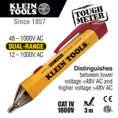 Klein Tools - DUAL RANGE NON-CONTACT VOLTAGE TESTER | A-NCVT-2