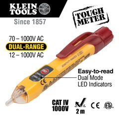 Klein Tools - DUAL RANGE NON-CONTACT VOLTAGE TESTER | A-NCVT-2P