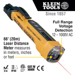 Klein Tools - Noncontact Tester 12-1000V W/Lasr Measur | A-NCVT-6