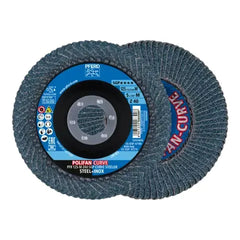 PFERD - 125X22.23mm Polifan Curve Flap Disc Pfr Width M Z40 Sgp Steelox For Steel/Stainless Steel (10) | 67689052