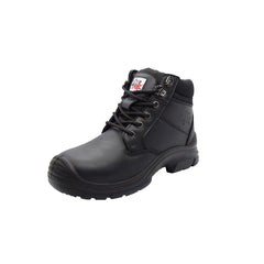 Maxisafe - Bathurst - Cougar 6 Black Leather Lace Up Collar Boot Steel Toe - Size 9 - 9 - Carton Of 10 | BATHURST-9-10