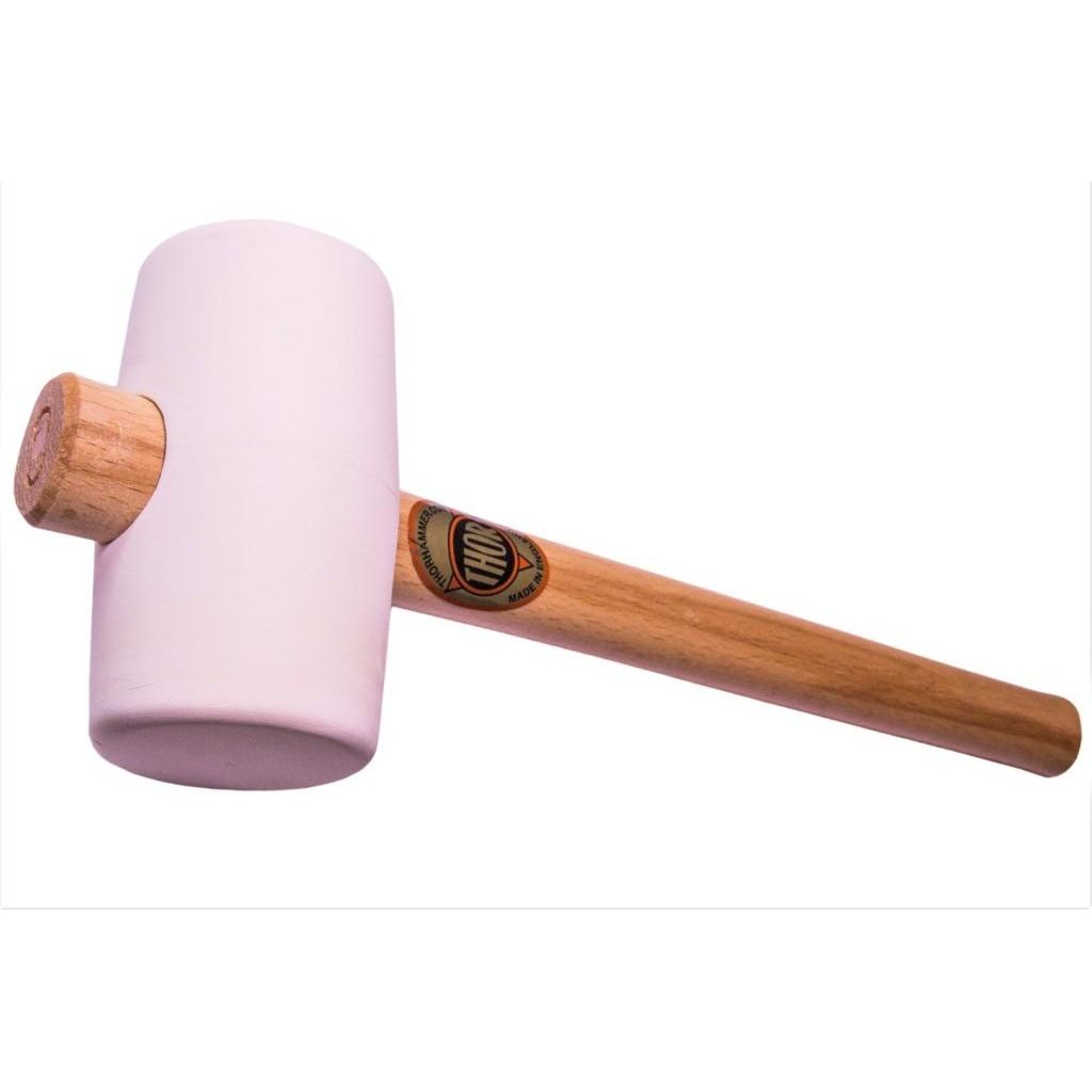 Thor white rubber mallet wood handle