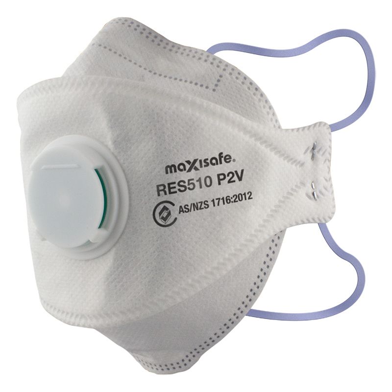 Maxisafe - 3-Panel Flat Fold Respirator - Box of 20
