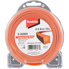 Makita OPE - Brushcutter Accessory Square Trim Plus Orange Line 2.4mm x 15m | E-02808