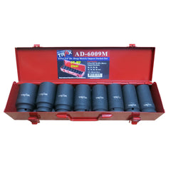Trax - 8pc 3/4" Drive Short Metric Impact Socket Set | AS-6009M