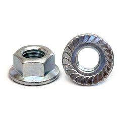 BBI - M8-1.25 - Class 8 DIN 6923 Hex Serrated Flange Nut Zinc Cr+3 | 547042