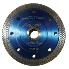 Dymaxion - 16mm Bore Diamond Blade. Mesh Rim Pattern for Granite & Porcelain 100 x | BDGL100