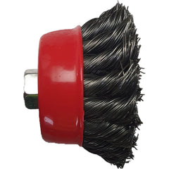 Dymaxion - 75mm x 6mm Cup Brush Twist Knot Shaft | RBTZ75G
